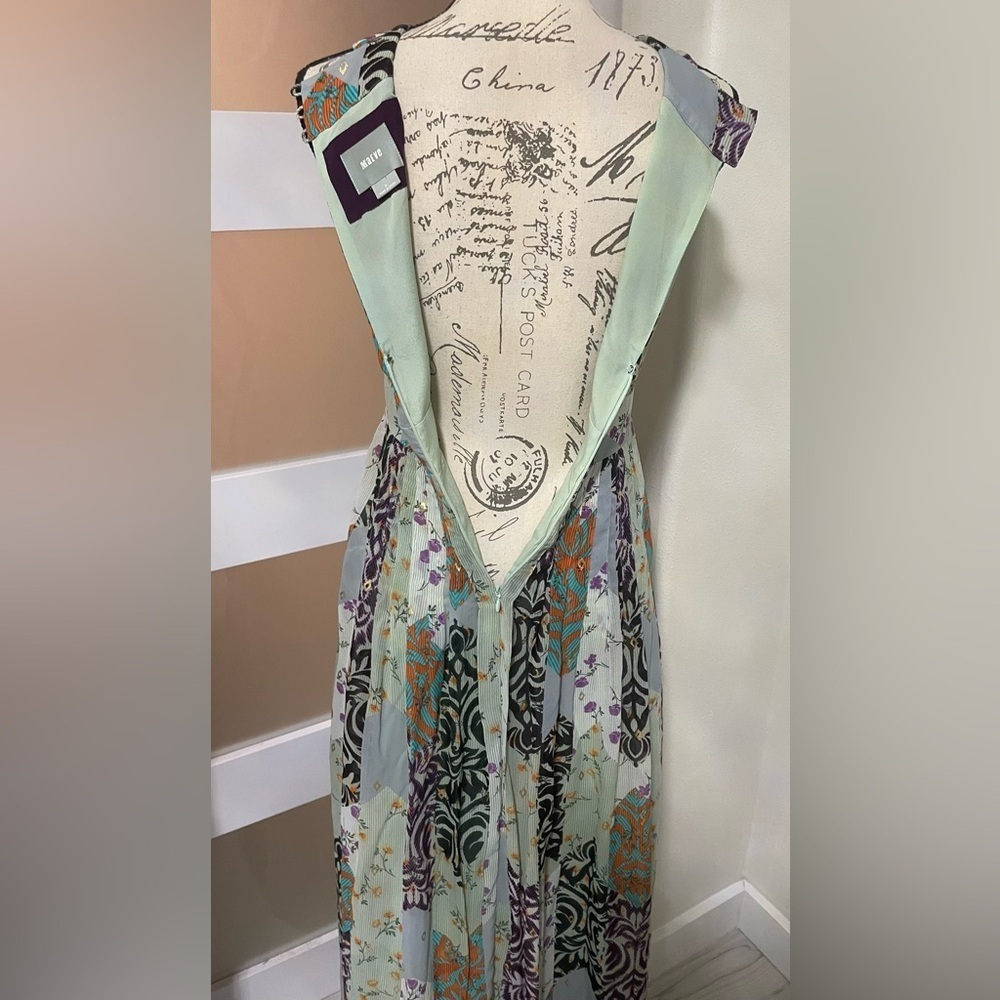 Maeve Anthropologie Patchwork Floral Maxi Dress | Size 0 | EUC - Picture 8 of 12